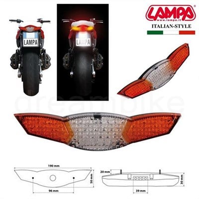 Lampa Dedon Motosiklet Sinyalli Arka Stop 90157