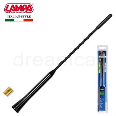 Lampa Multi-Fit 24cm Mat Siyah Anten Çubuğu Vidalı 40218