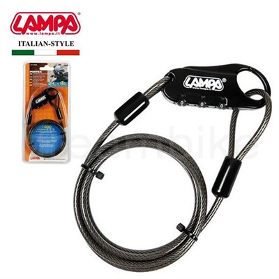 Lampa Portex 3 Şifreli Çelik Halat 4mmx150cm 90596