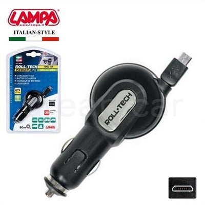 Lampa Roll-Tech Micro USB Araç Şarjı 1000mA-5V 38996