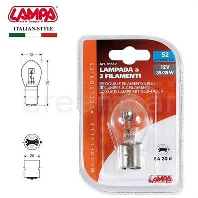 Lampa S2 35/35W 12V Ampul 91517