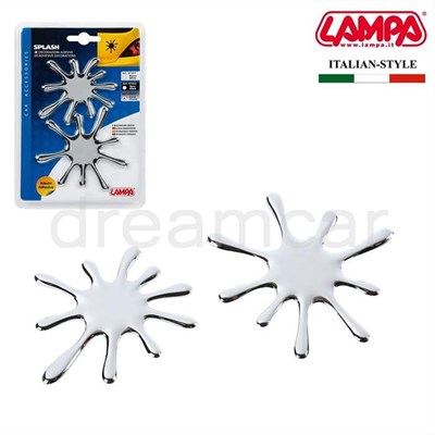Lampa Splash Krom 3D Dekoratif Çıkartma 07253