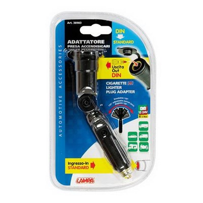 Lampa Standart Soketi Din Sokete Dönüştürücü Adaptör 12/24V 38983