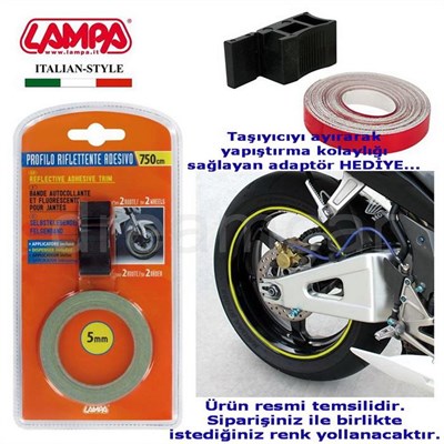 Lampa Turuncu Jant Fosforlu Sticker Adaptörlü 90045