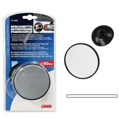Lampa Vantuzlu Yuvarlak Ayna 8cm 65507
