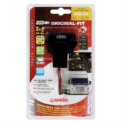 Lampa Volvo Kamyon İçin Orjinal 2'li Usb Şarj Soketi 97966