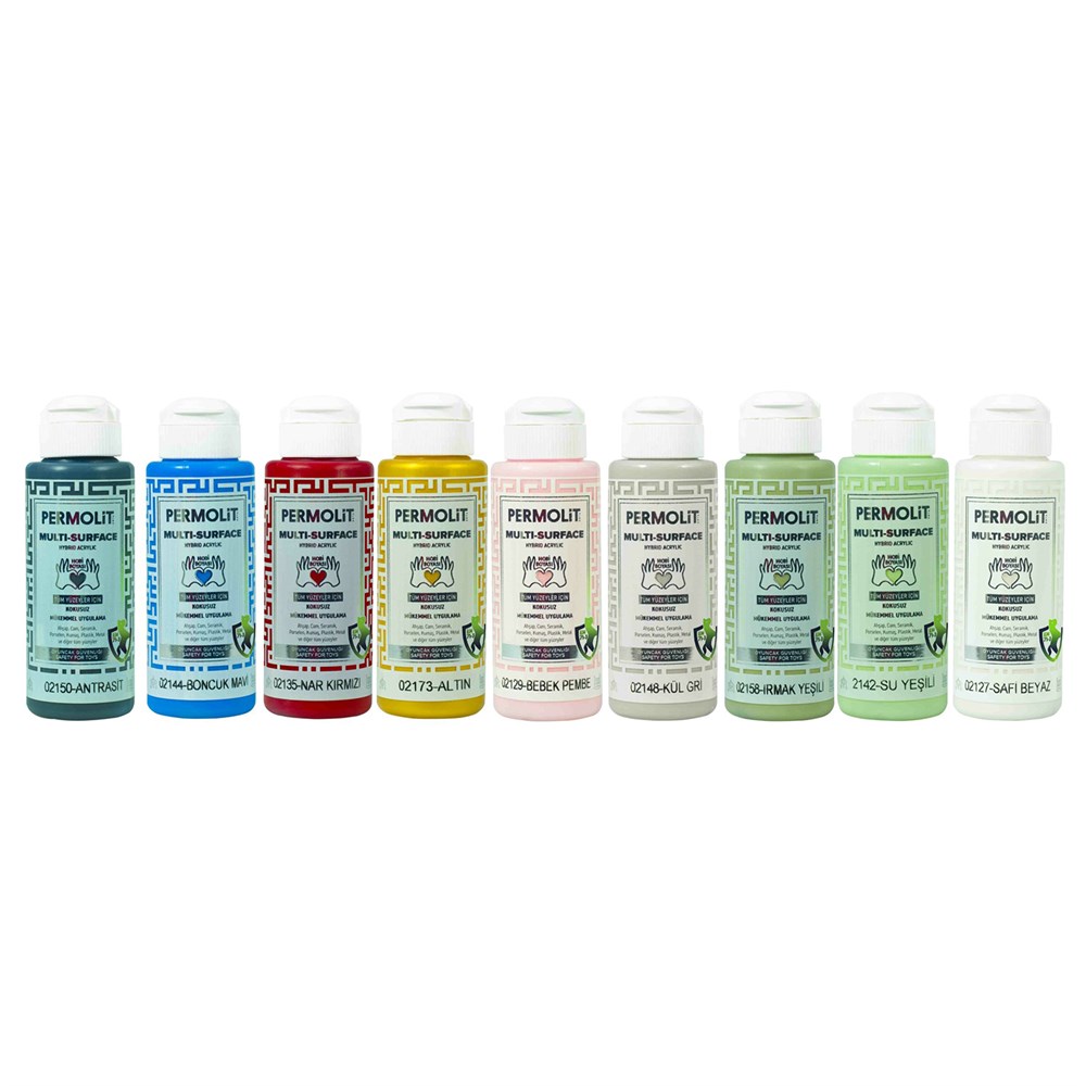 Permolit Multi-Surface Koyu Kahve Hybrid Akrilik Hobi Boyası 120 Ml.