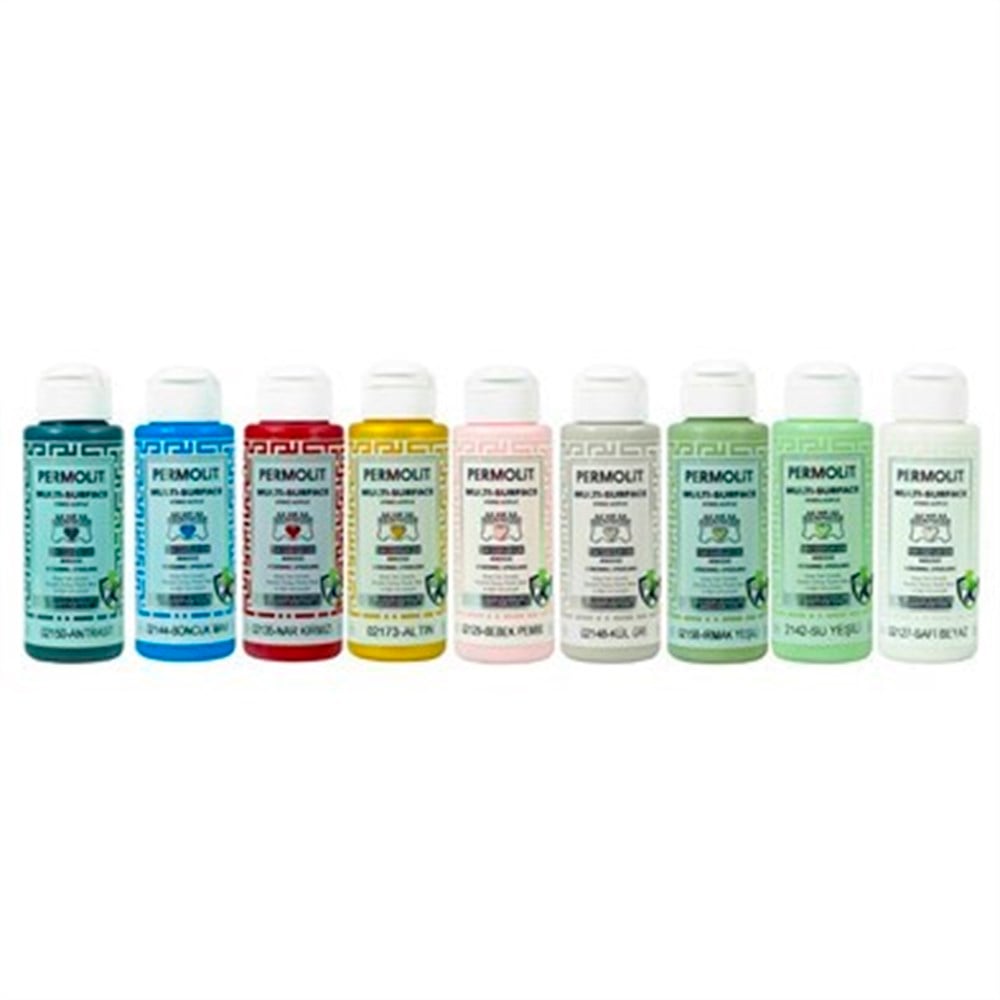 Permolit Multi-Surface Mural Mavi Hybrid Akrilik Hobi Boyası 120 Ml.