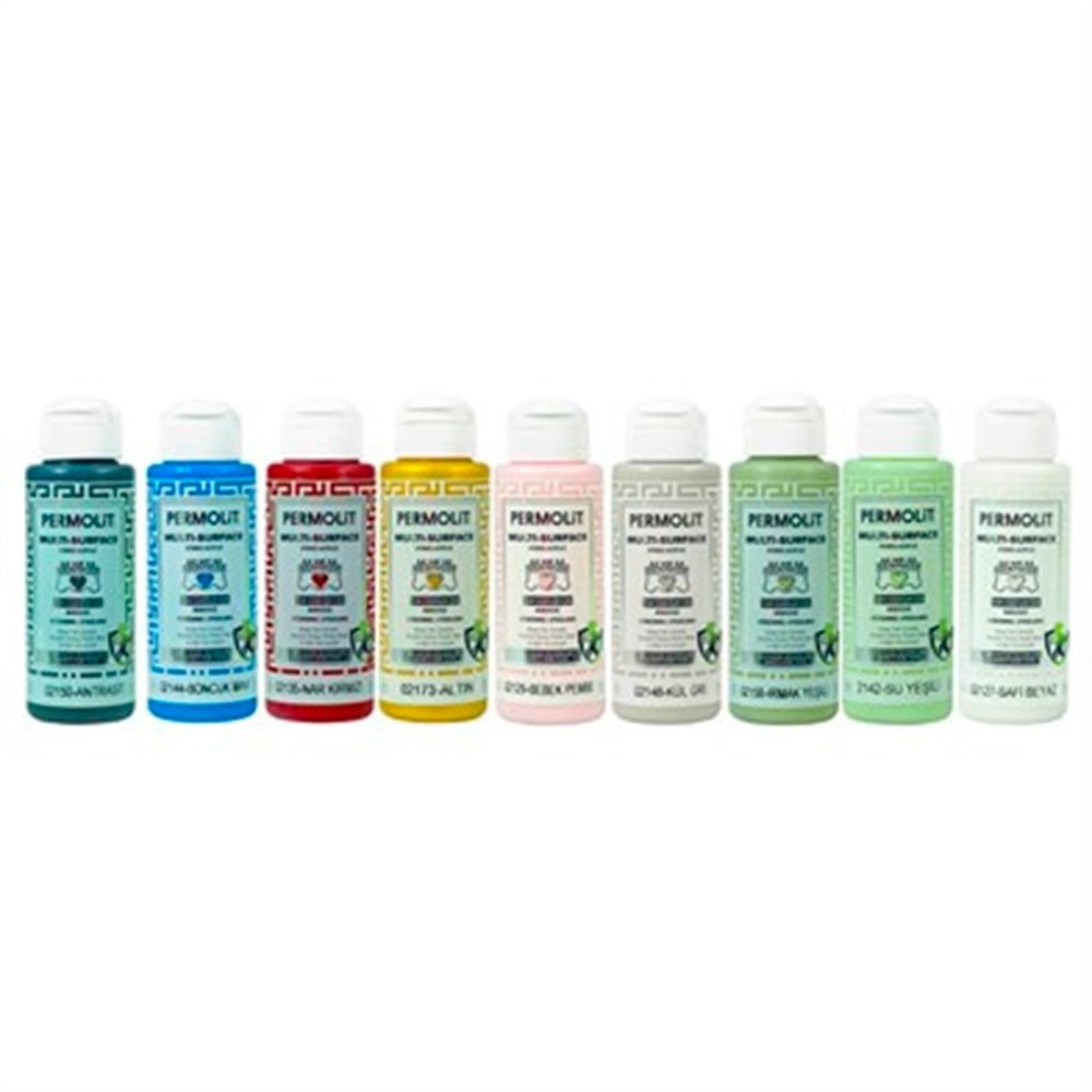 Permolit Multi-Surface Mural Mavi Hybrid Akrilik Hobi Boyası 120 Ml.