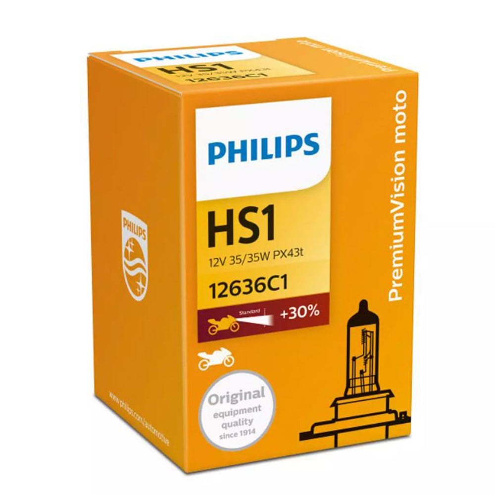 Philips HS1 Motosiklet Ampulü 12V 35/35W (PX43t-38) 12636C1