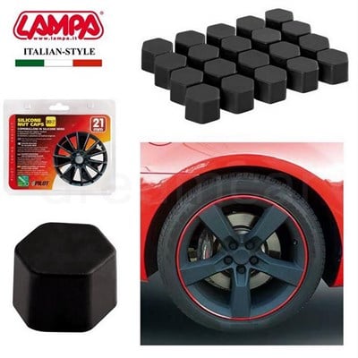 Lampa Pilot 21mm Siyah Mat Silikon Bijon Kapağı 20 Ad 02246