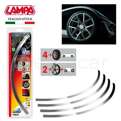 Pilot Krom Jant Sticker 14-15-16 Jant İçin (4 Lastik) 30780