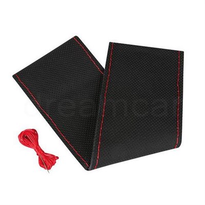 Lampa Pilot Premium Delikli Siyah Hakiki Deri Direksiyon Kılıfı 32995