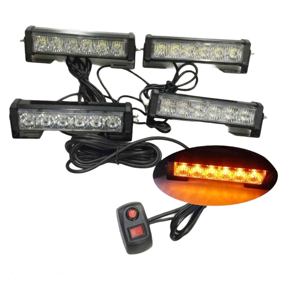 Space Çakar Lamba Power Ledli 4'lü Kırmızı-Beyaz/Mavi-Beyaz 12V/ LAPA194