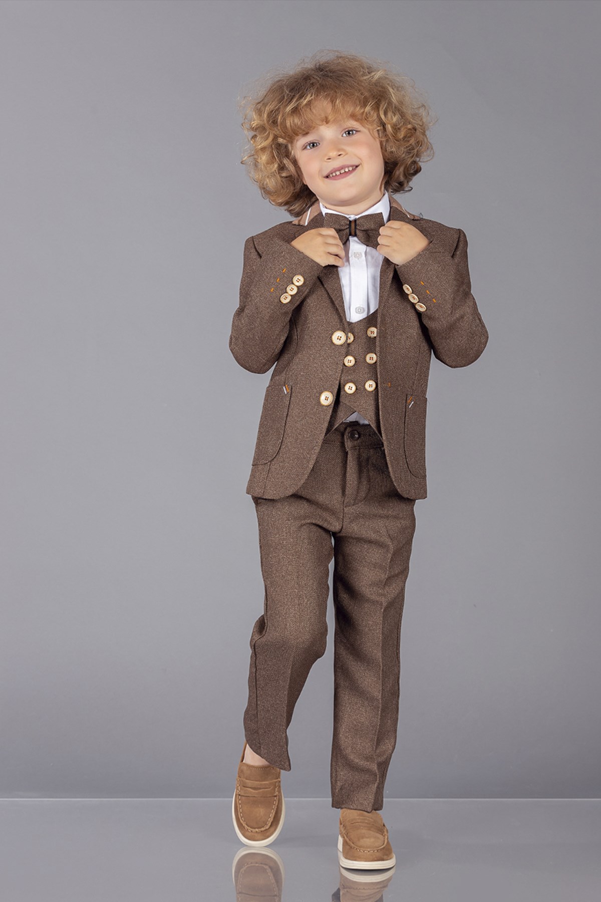Papyonlu Erkek Çocuk Takım Elbise 1 Yaş-10 Yaş