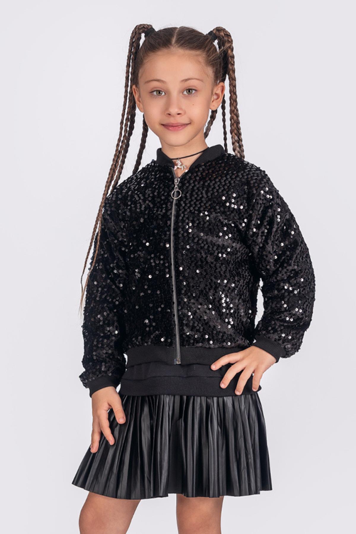 Pul Payet Kız Çocuk Hırka