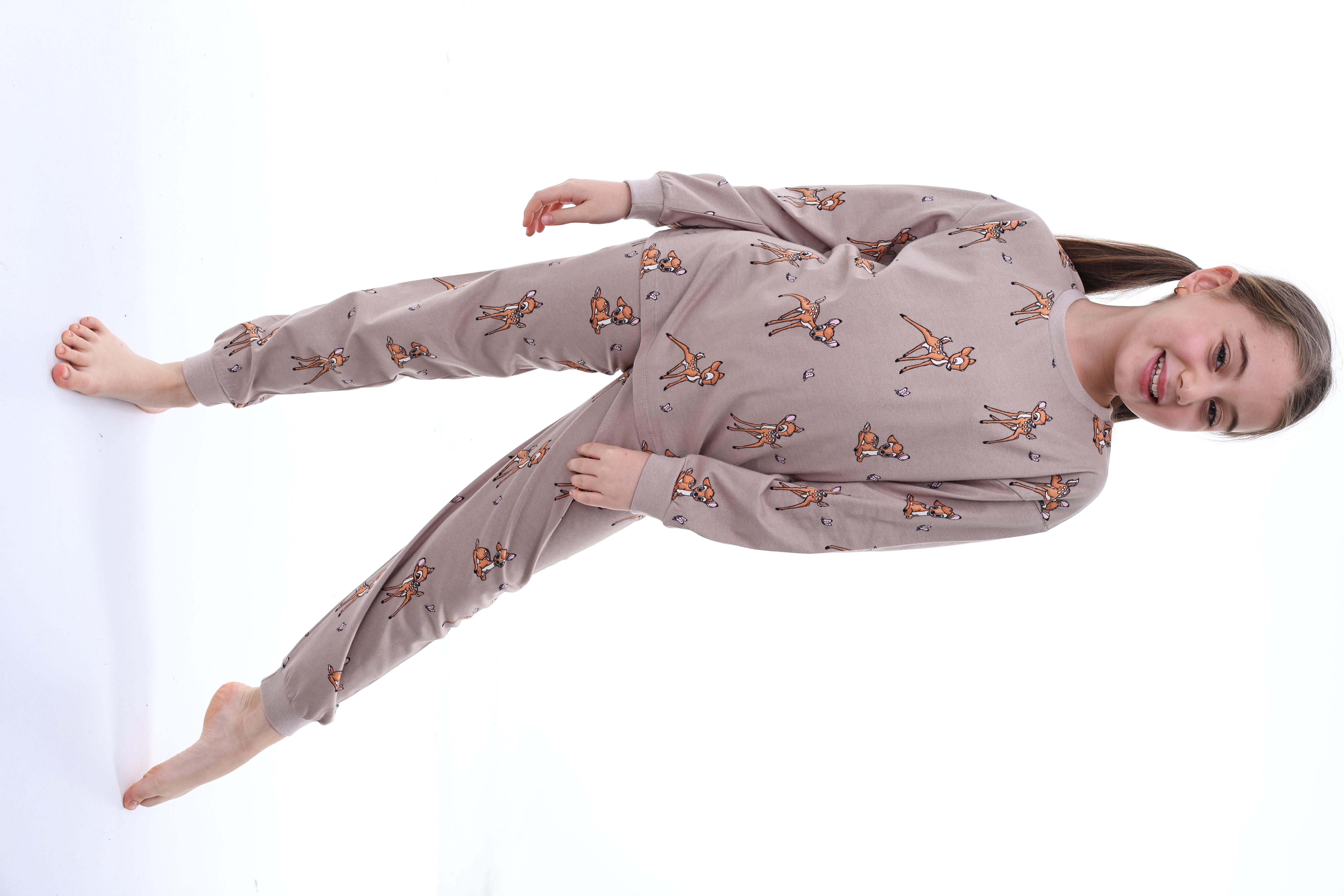 %100 Pamuk Ceylan Desenli Garson Boy Kız Çocuk Pijama Takımı