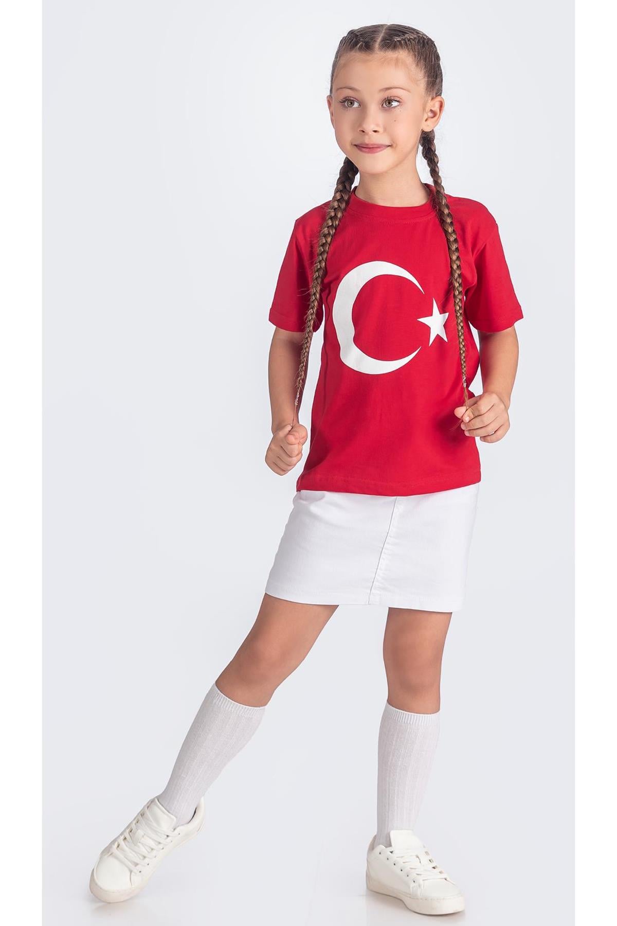 23 Nisan 29 Ekim Türk Bayraklı Etek Takım