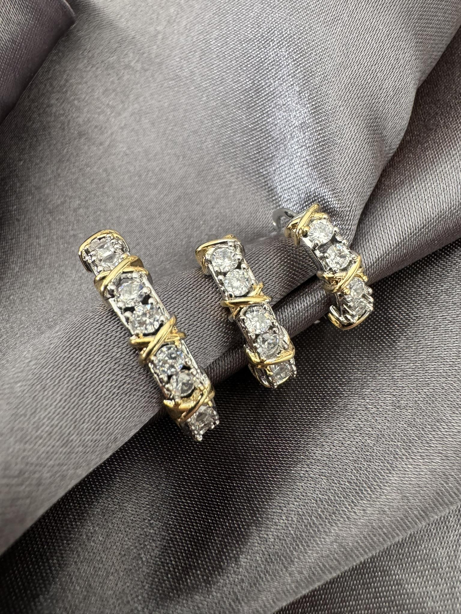 Üçlü Vip Tiff Gümüş Küpe