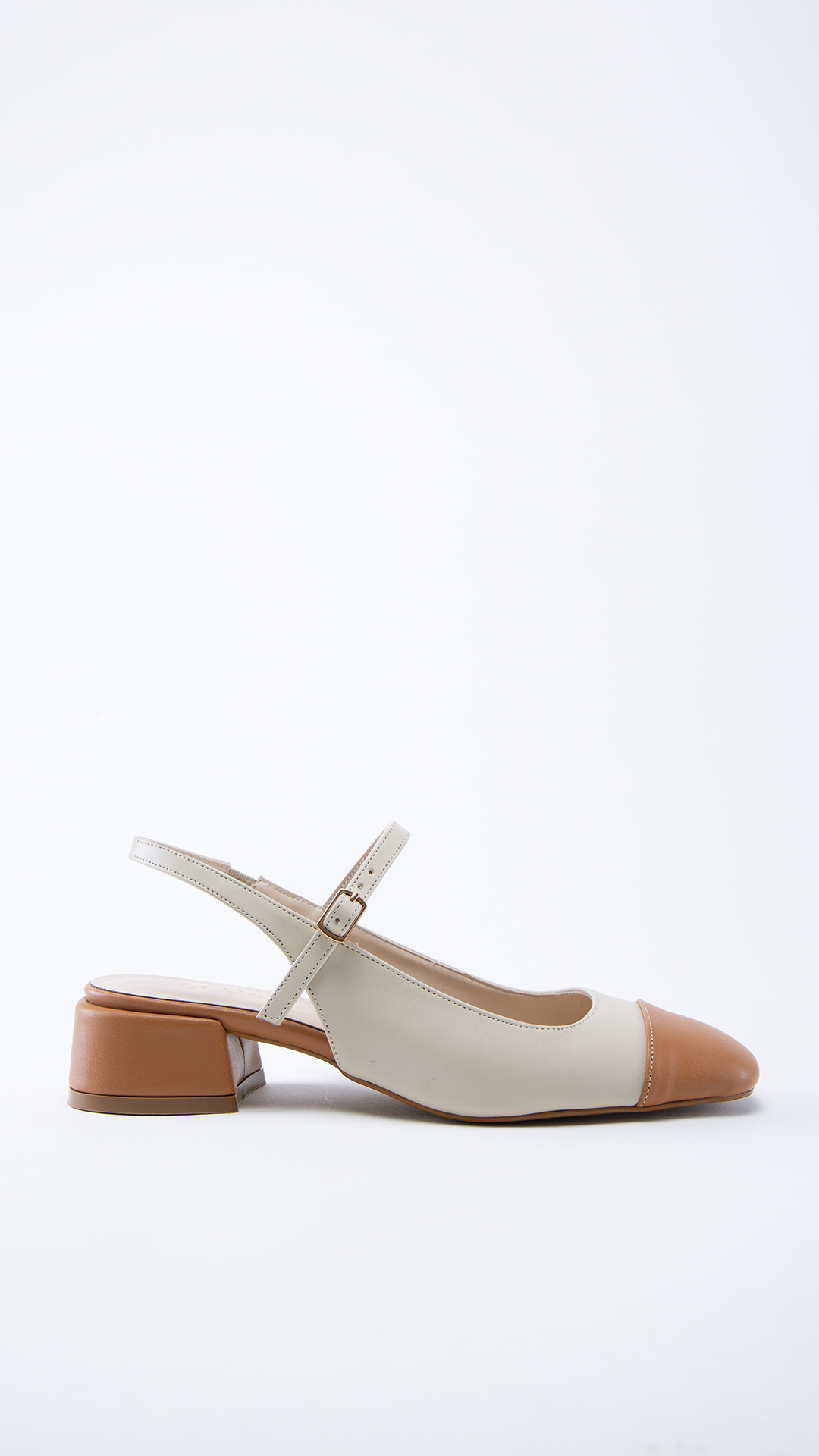 Igor Bal-Bej Bantlı Arkası Açık Topuklu Ayakkabı