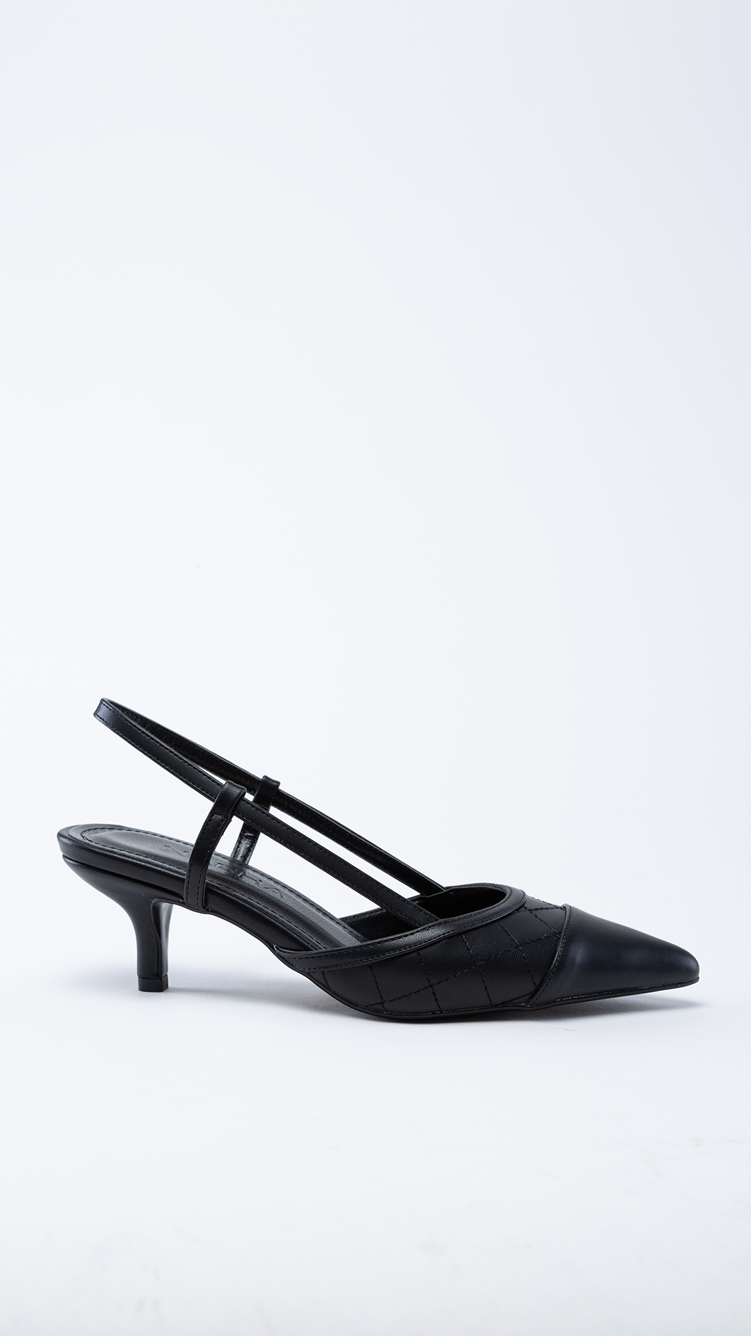 Coco Siyah Arkası Açık Topuklu Ayakkabı