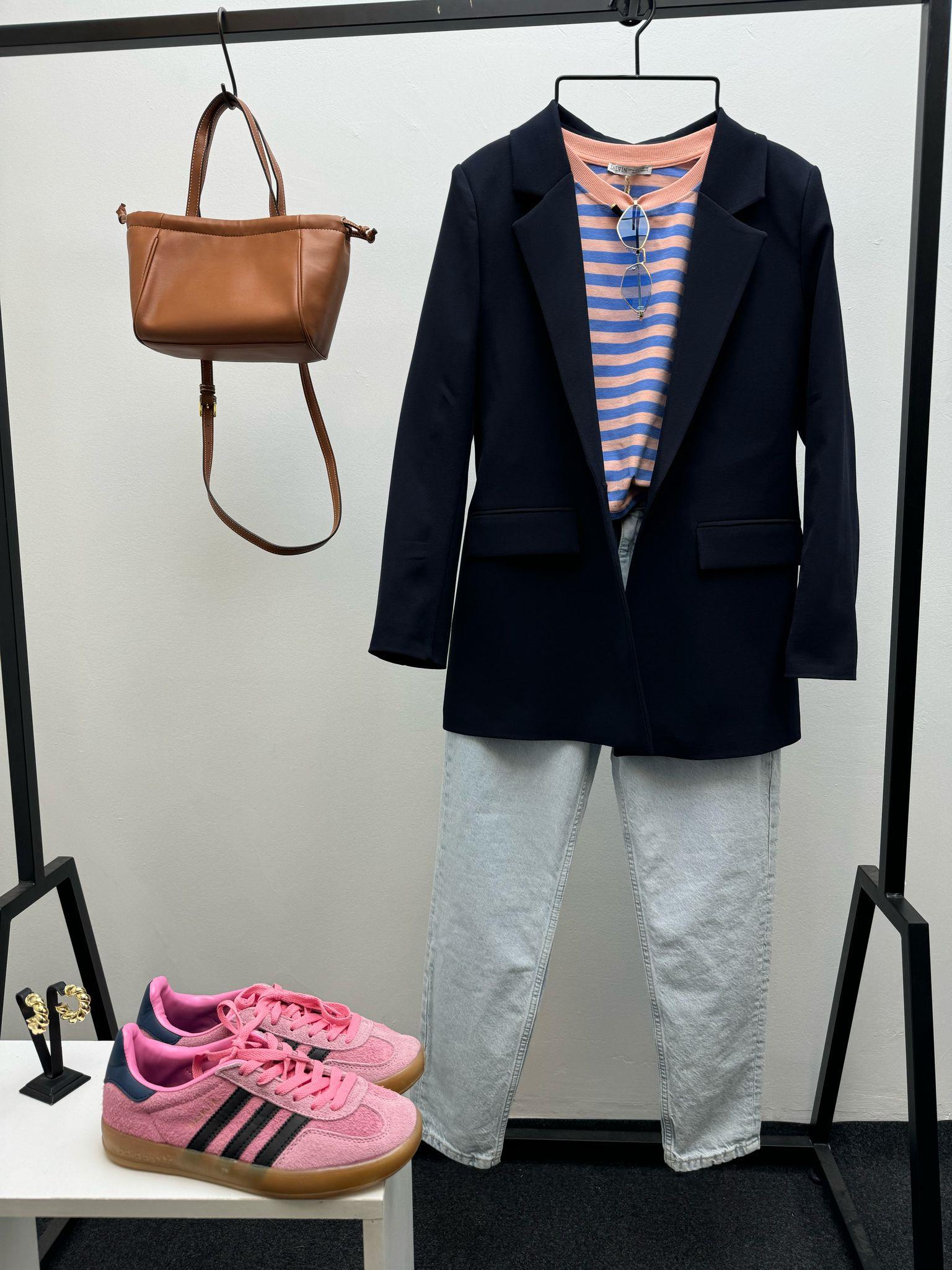 RENKLİ ÇİZGİLİ CROP T-SHİRT