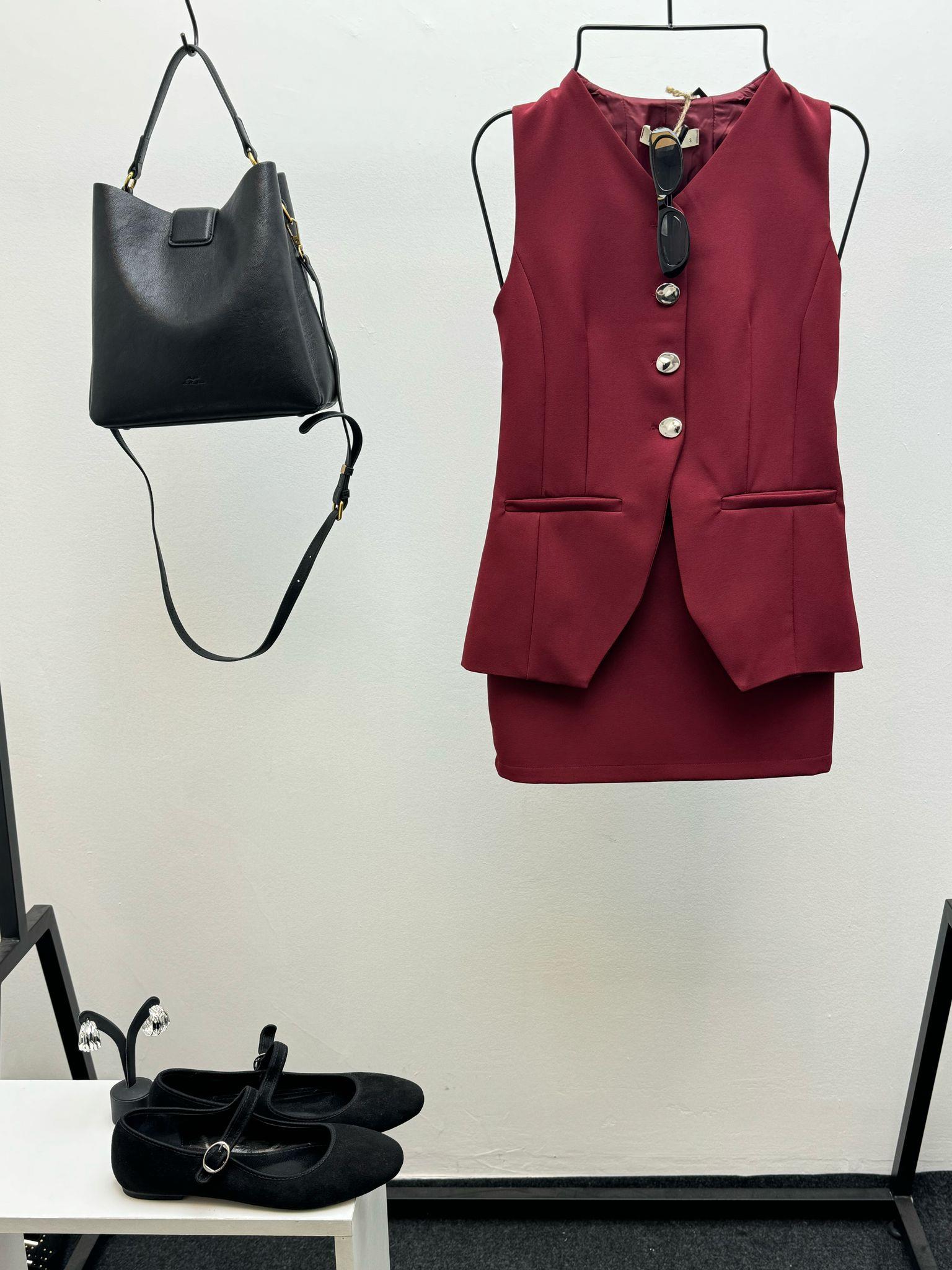 YELEKLİ BORDO TAKIM