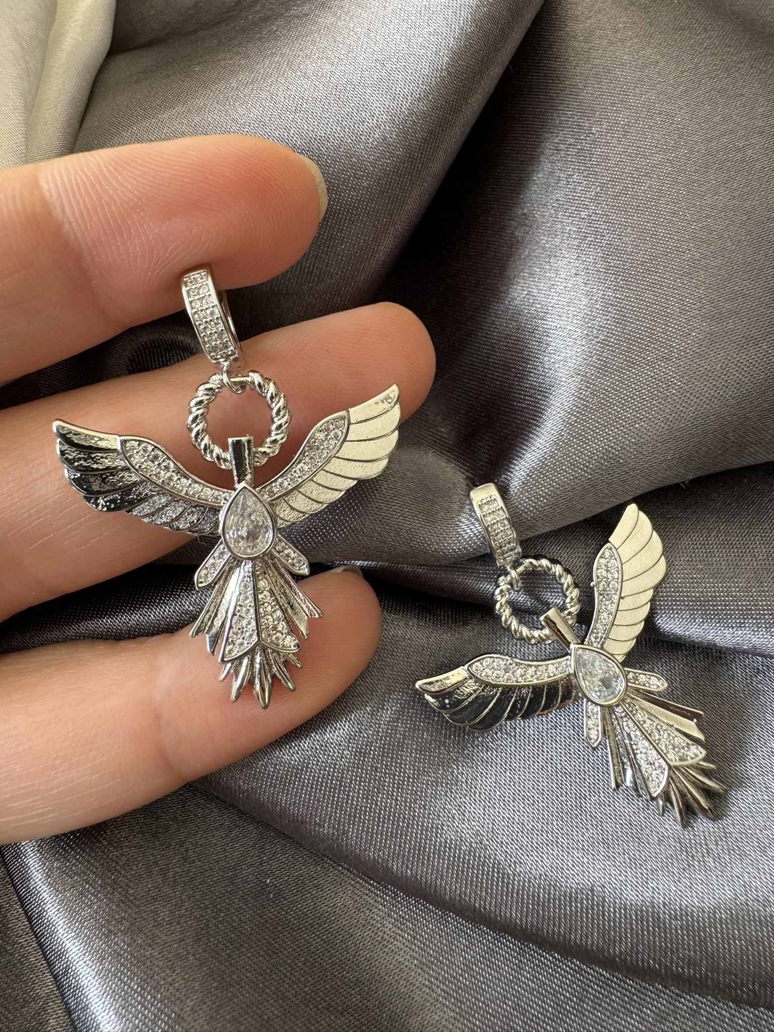 Kanatlı Vip Gümüş Küpe