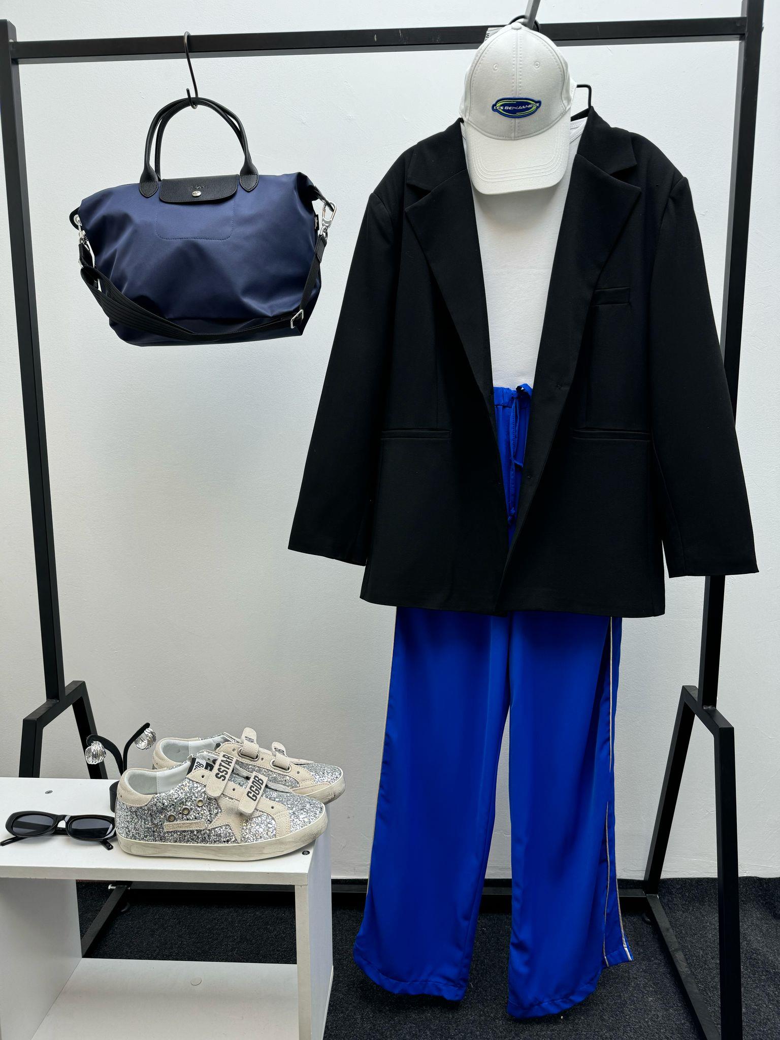 ŞERİTLİ MAVİ PANT