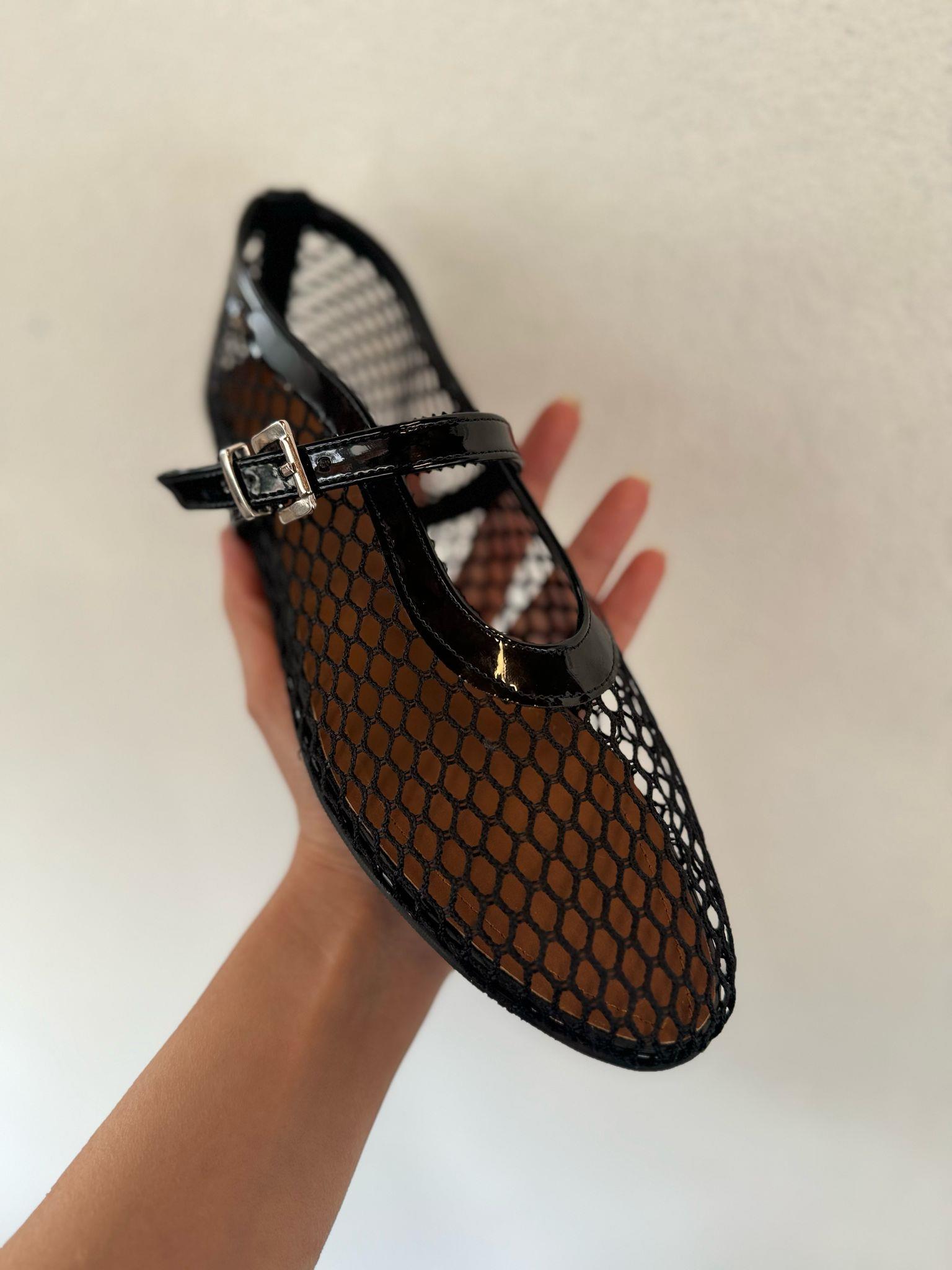 ABEL SİYAH FİLE DETAYLI BABET