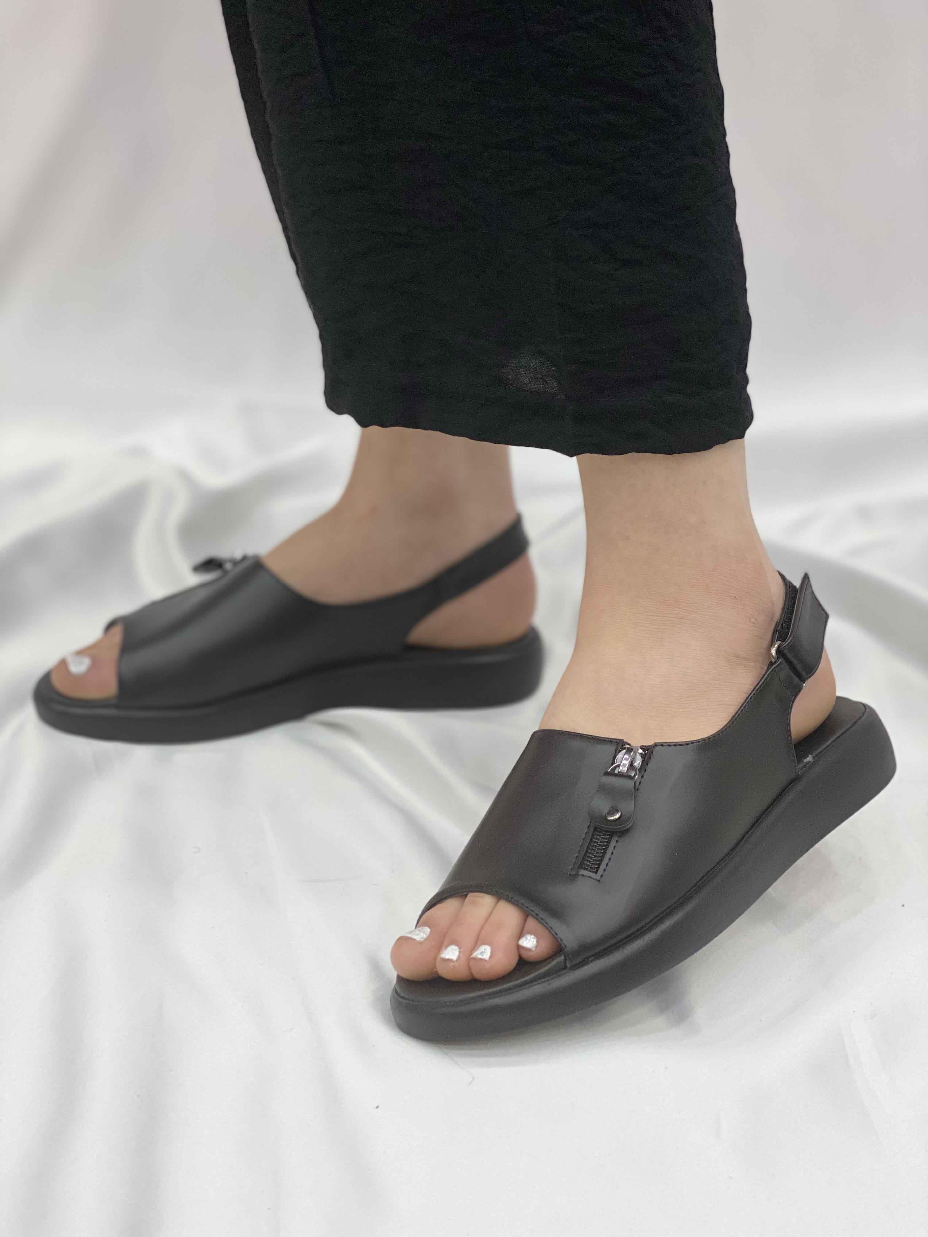 Fermuarlı Kadın Sandalet 901-16