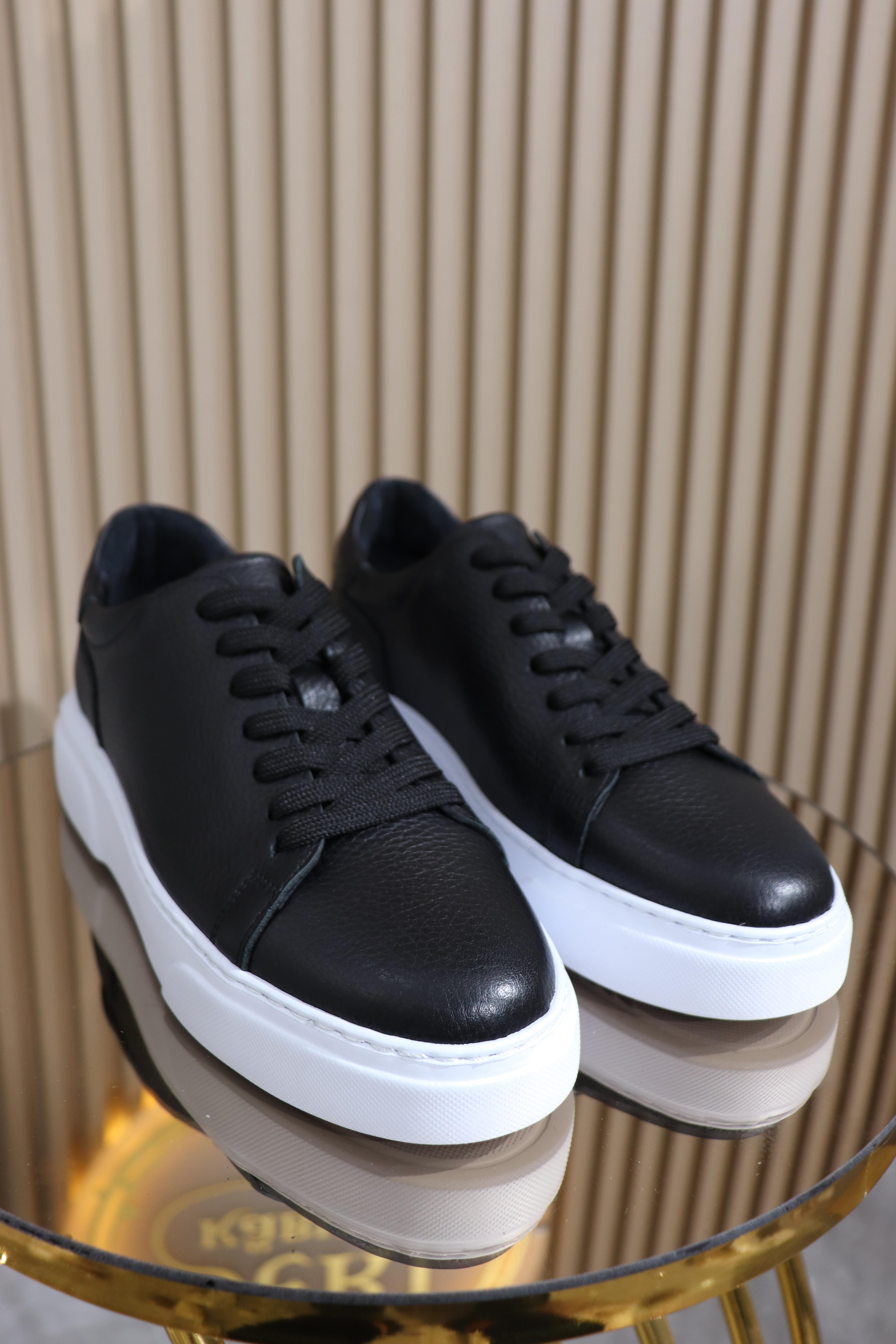 HAKİKİ DERİ BAĞCIKLI ERKEK SPOR AYAKKABI S-005