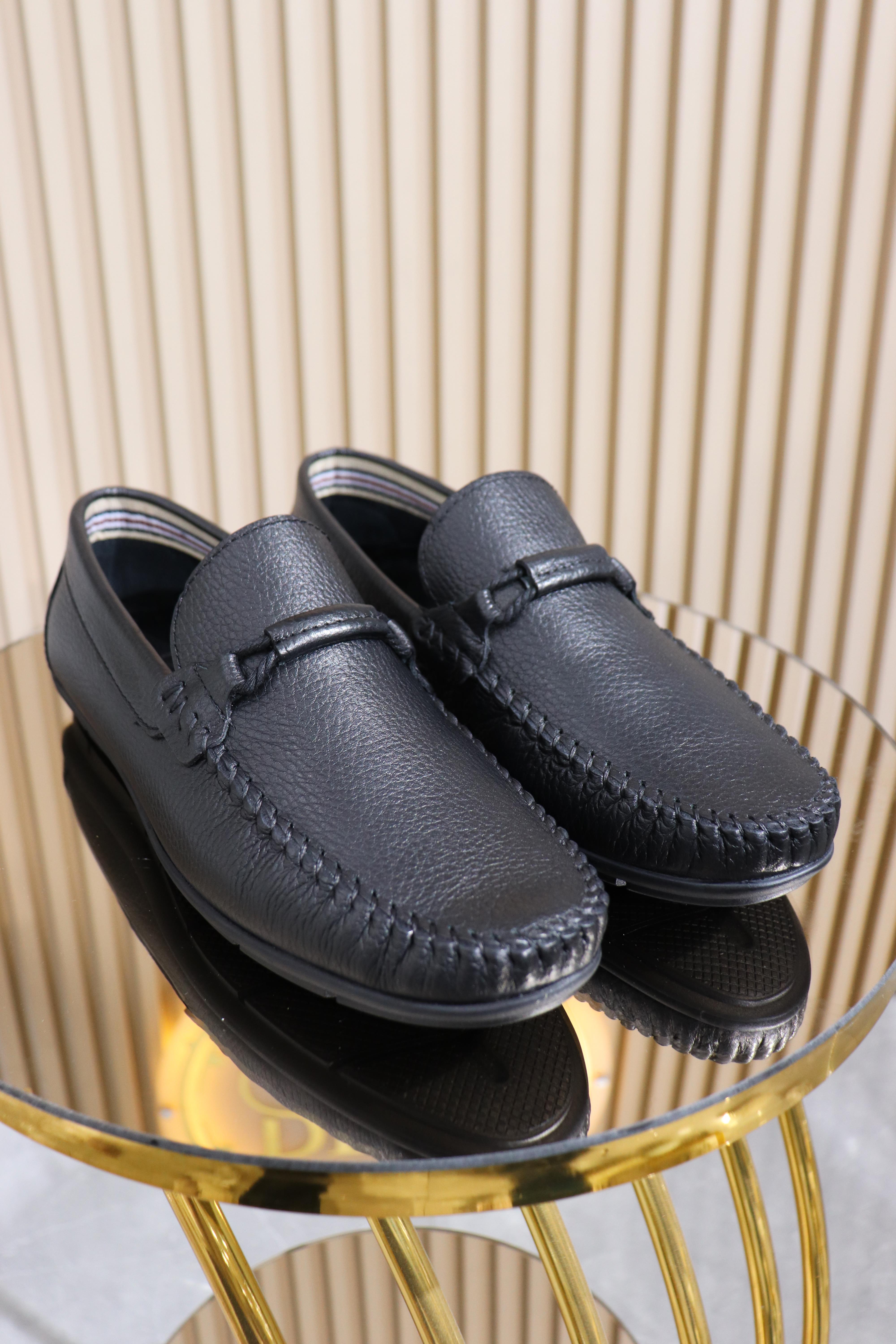 HAKİKİ DERİ İPLİ ERKEK BABET AYAKKABI B-004