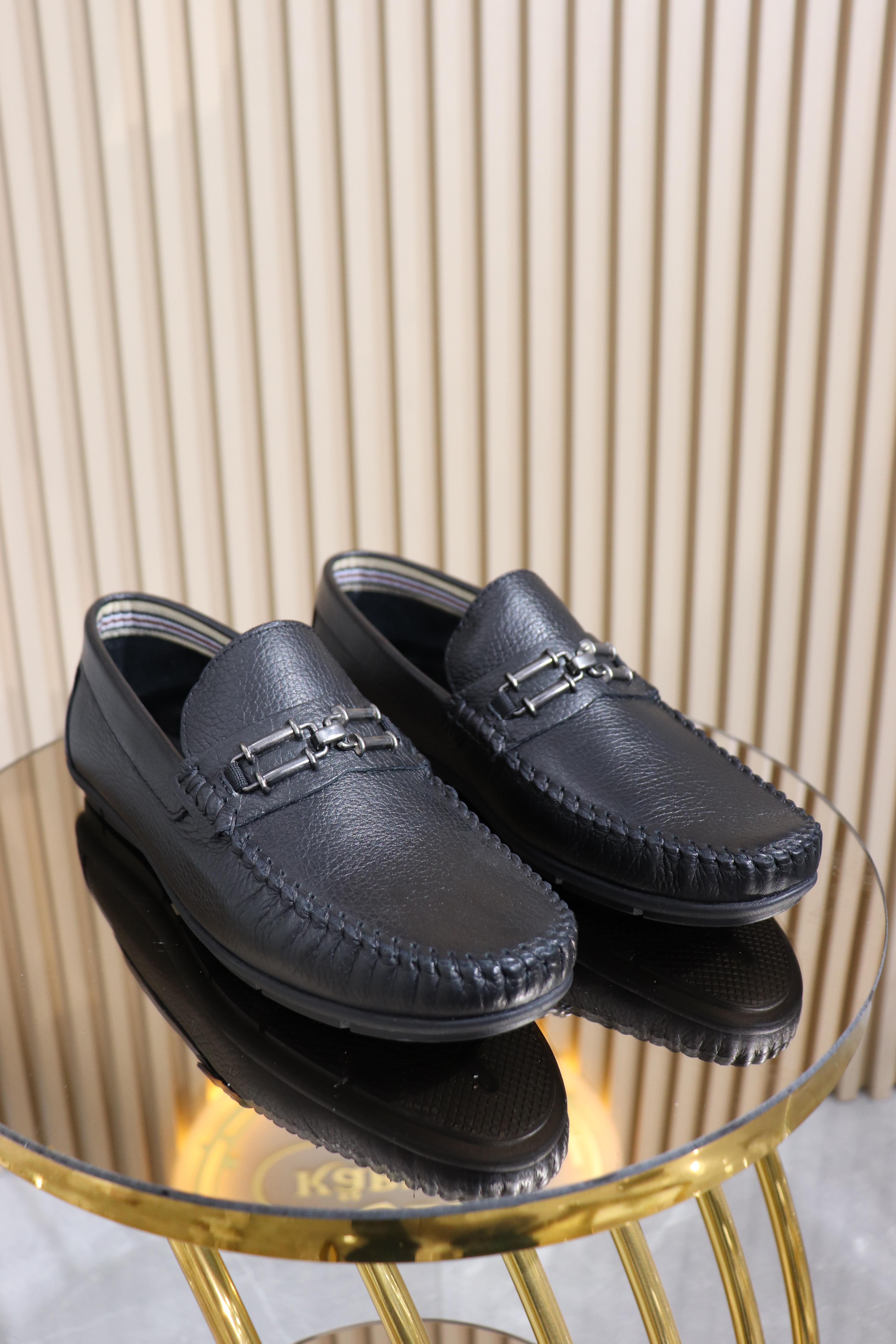 HAKİKİ DERİ TOKALI ERKEK BABET AYAKKABI B-003