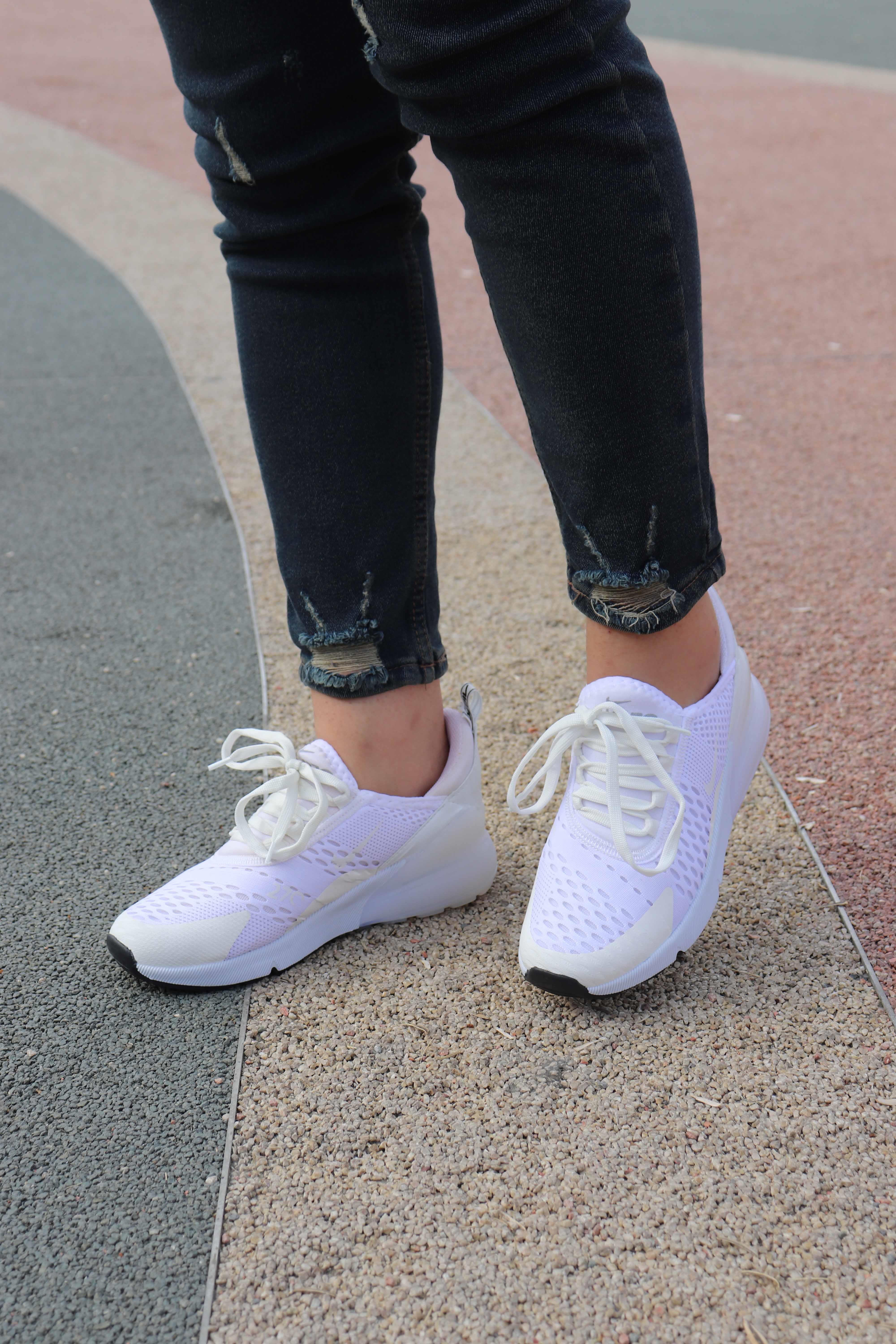 Trend Silikon Taban Sneaker 602 - BEYAZ