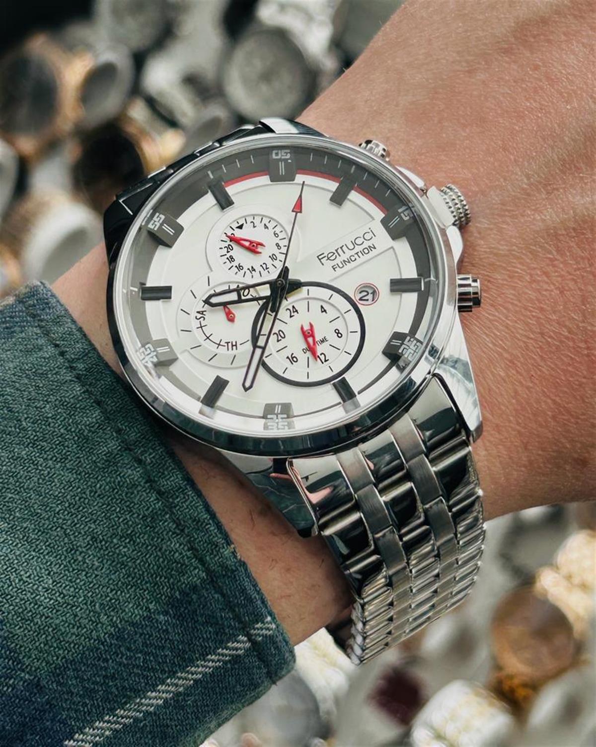 FCF.13110FM.01 FERRUCİ  ERKEK KOL SAATİ  AKTİF FONKSİYON ORJİNAL VE İKİ YIL GARANTİLİ KALİTE ŞIKLIĞIN BİRLEŞTİĞİ MARKA