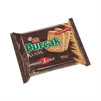 Eti Burçak Bisküvi 3'Lü 393 G