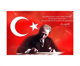 Estela Atatürk Resimli Makam Panosu, Halısı Portresi