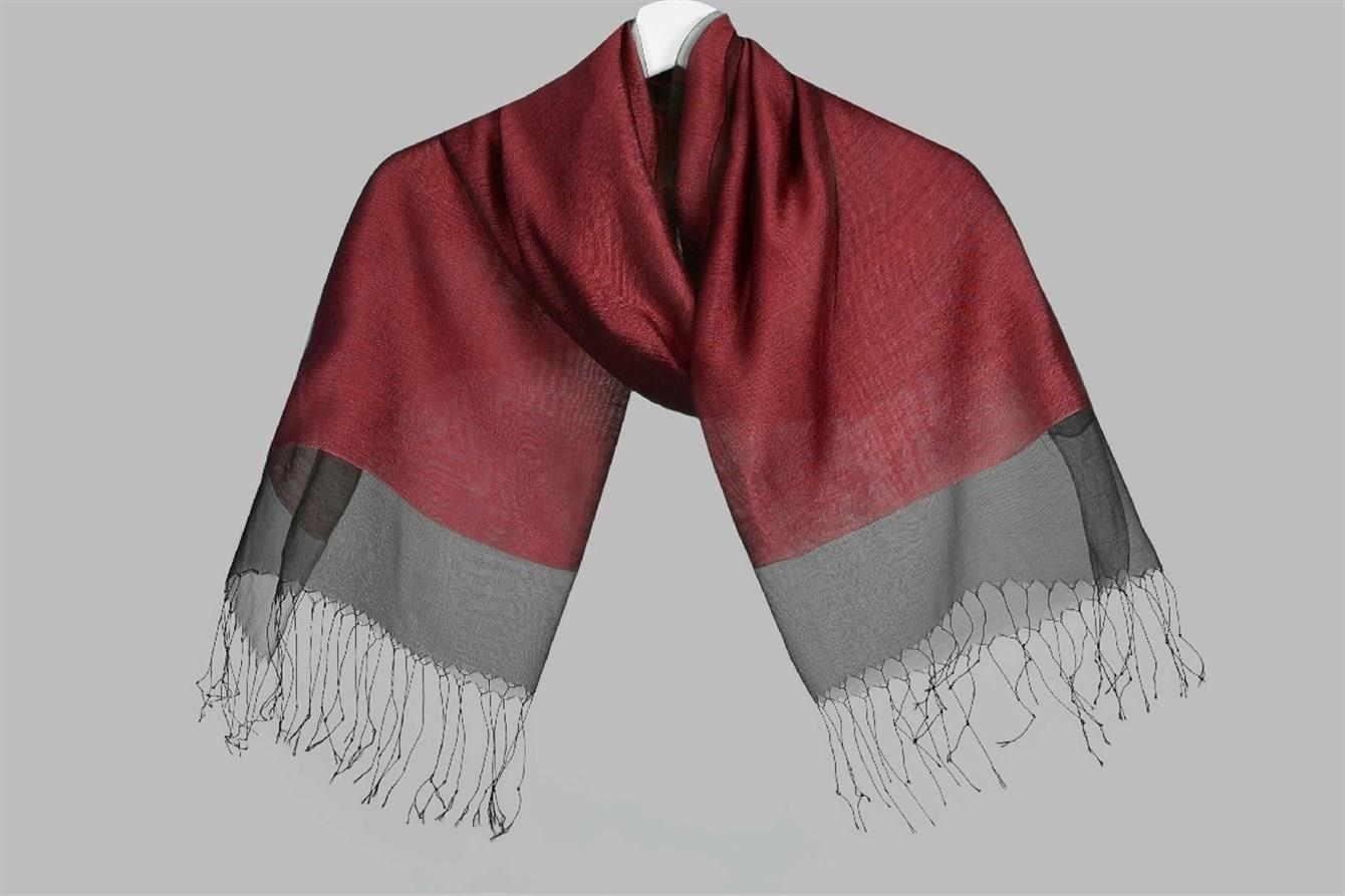 ARMANDA ÇİFT KATLI TÜL 0017 BORDO