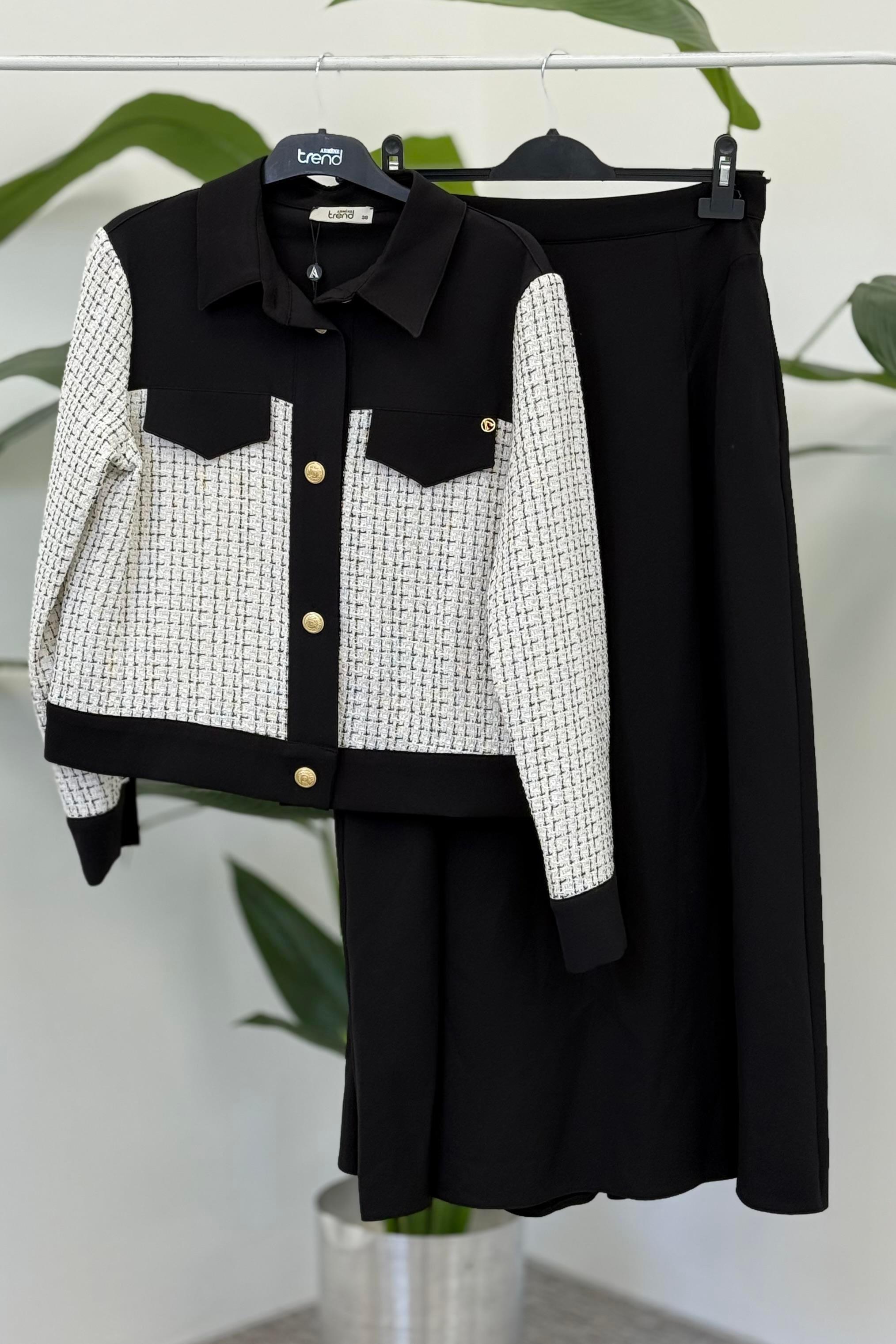 ARMİNE TREND TAKIM 25KT605 Siyah