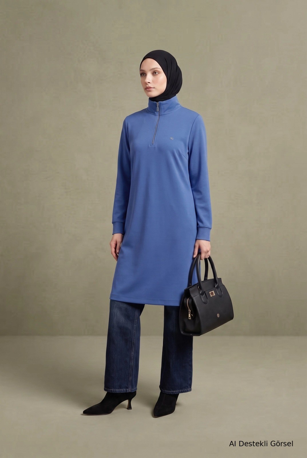 ARMİNE TREND TUNİK 26KT456 MAVİ