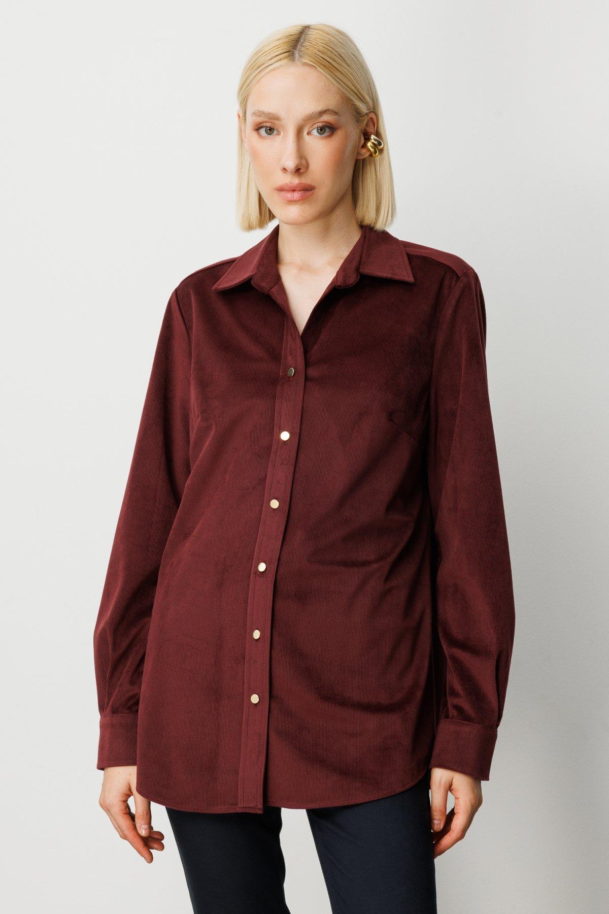 EKOL GÖMLEK 26K.EKL.BLZ.03045.1 BORDO