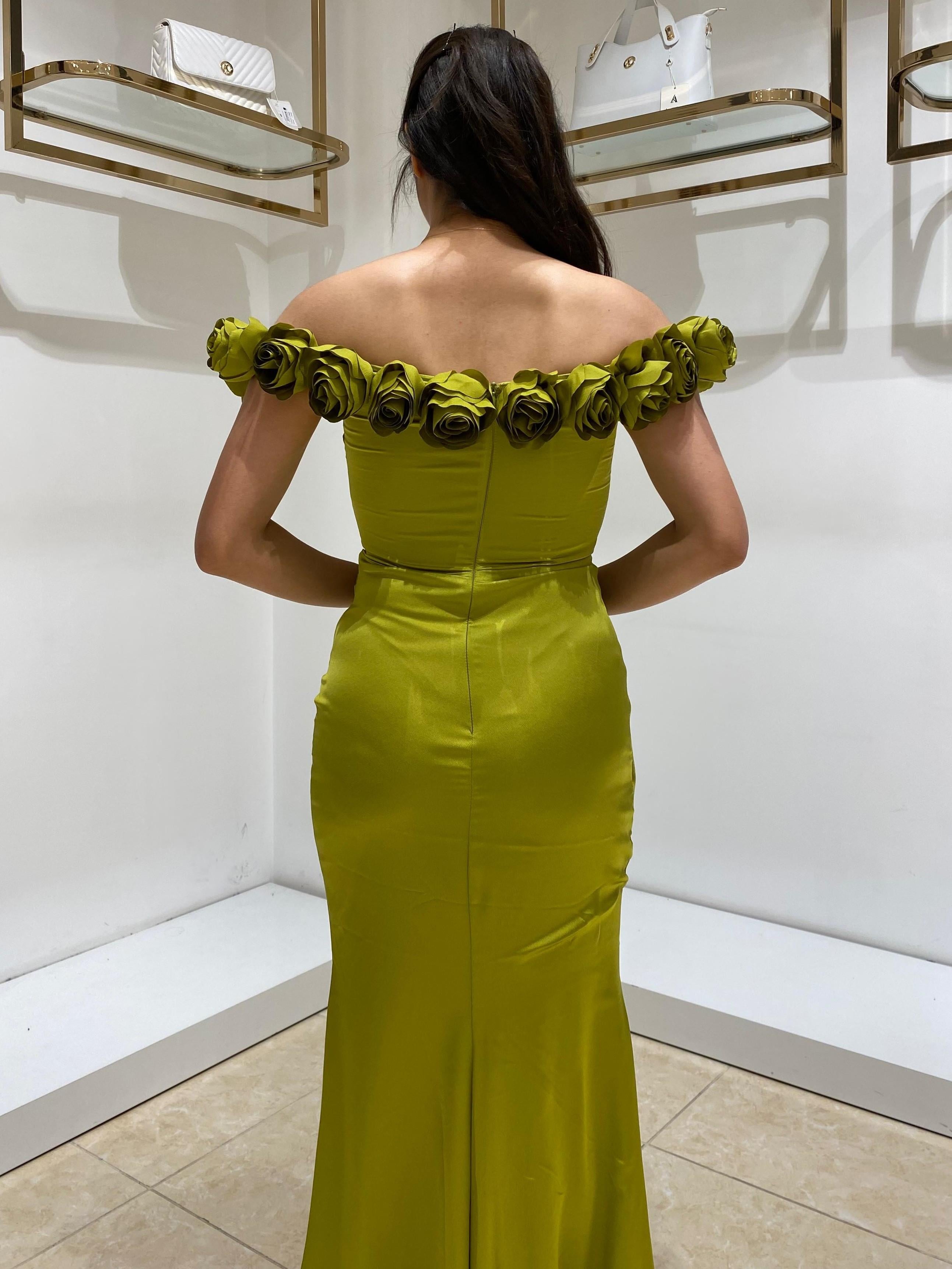 FOR COSTUME ABİYE 9523 YağYeşili