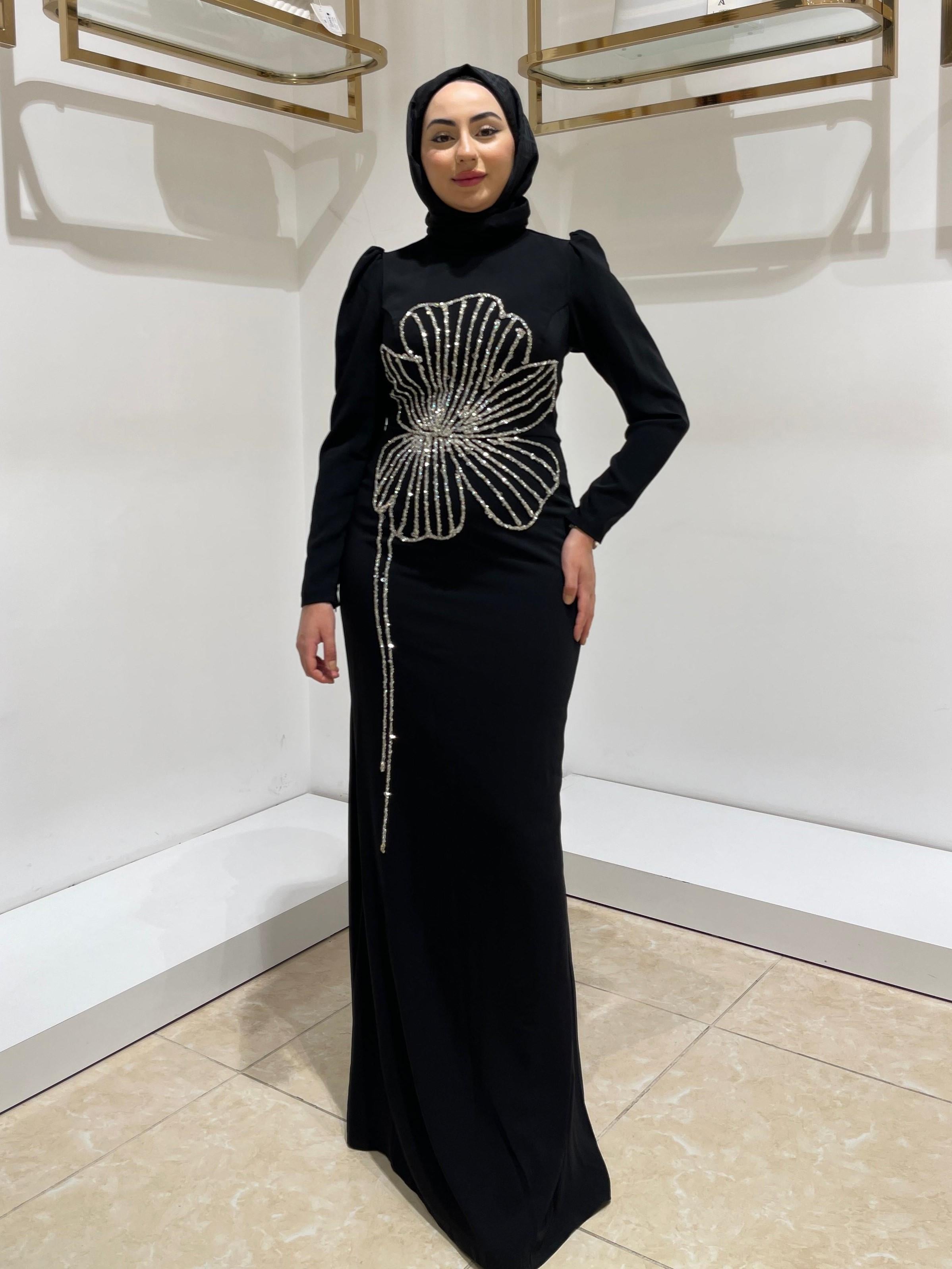 HENNİN BAYAN ABİYE 4928 Siyah