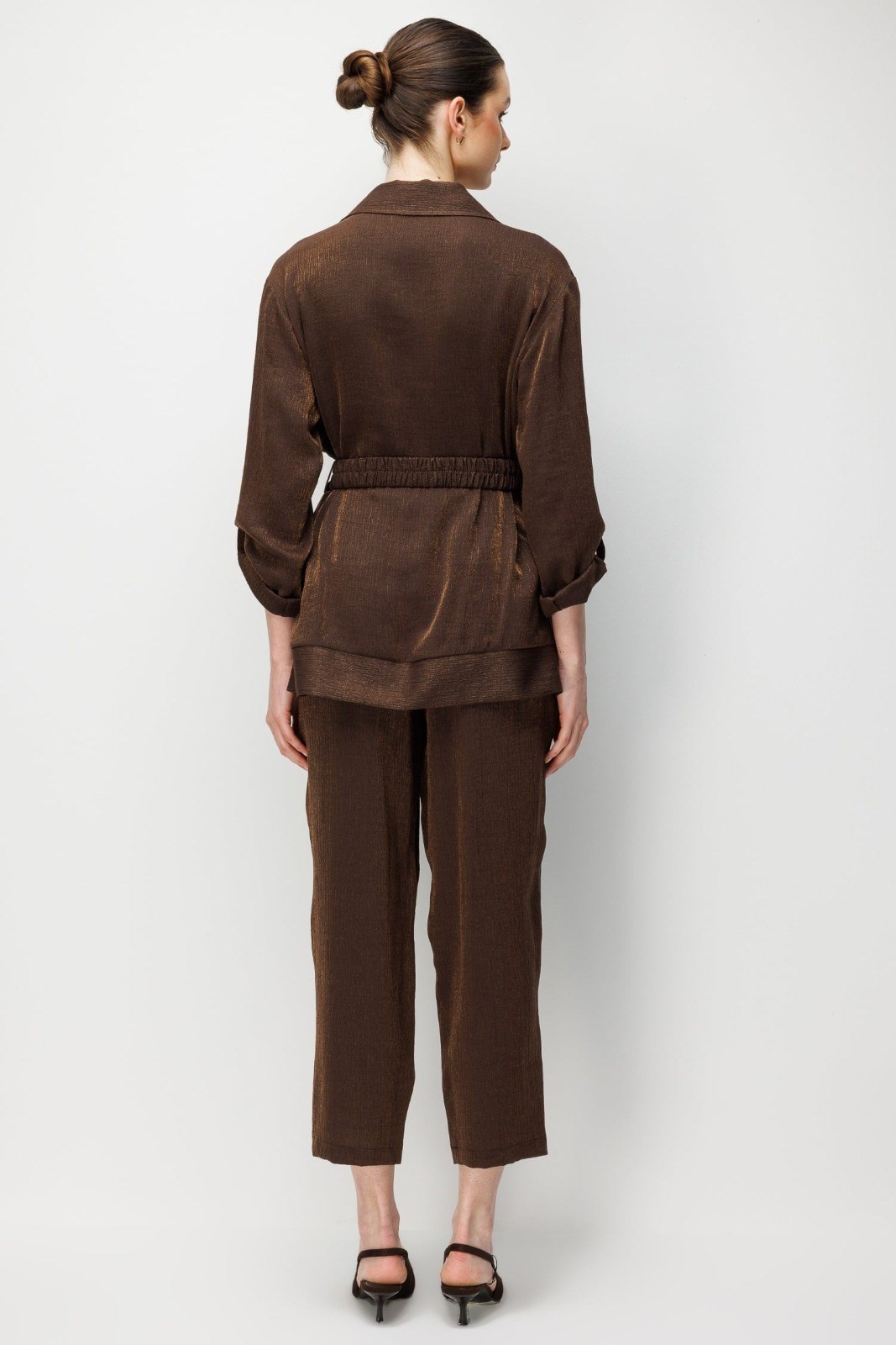 MODA İLGİ Dokuma Pantolon 40012 KAHVE