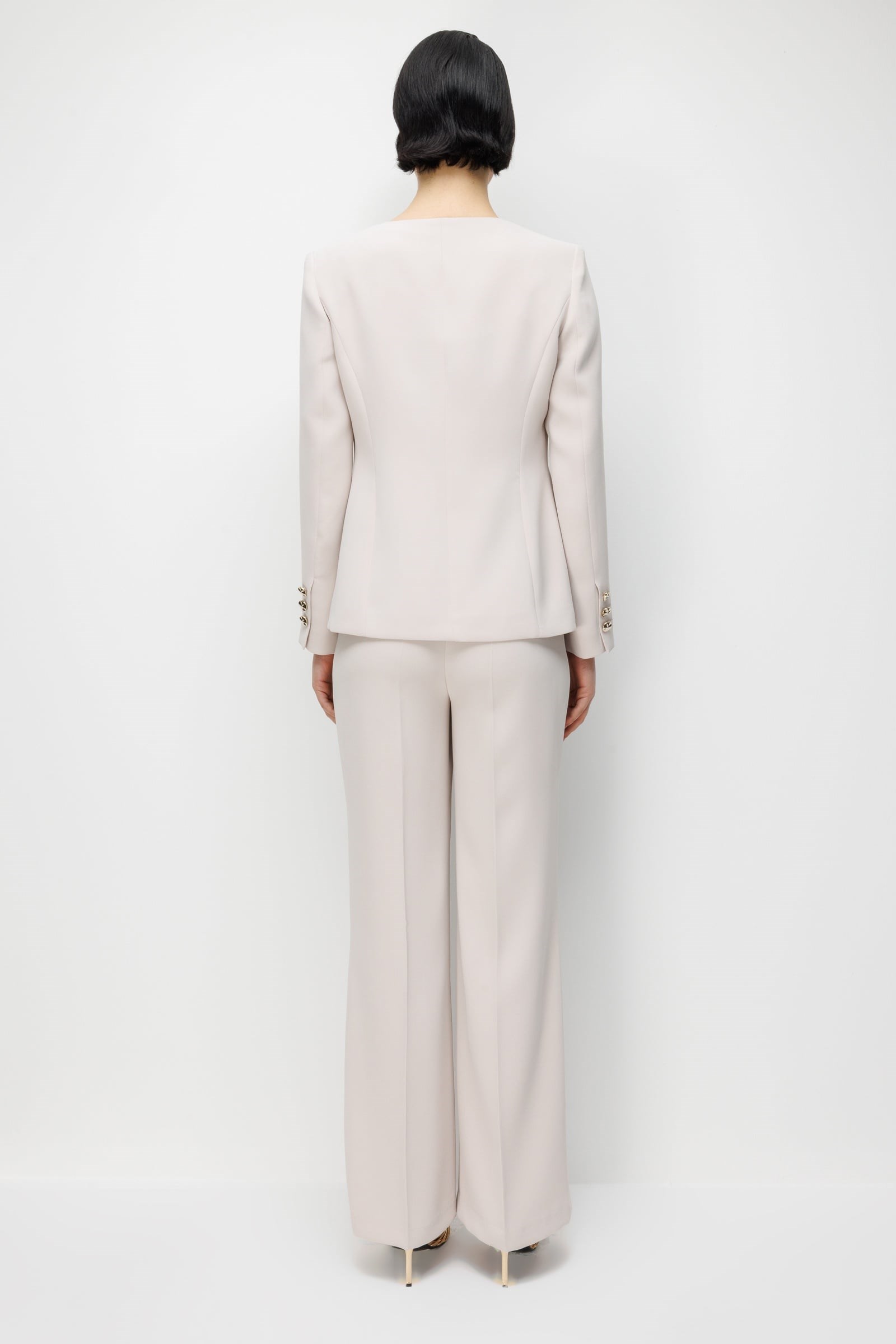 MODA İLGİ Klasik Dokuma Pantolon 45014 Ekru