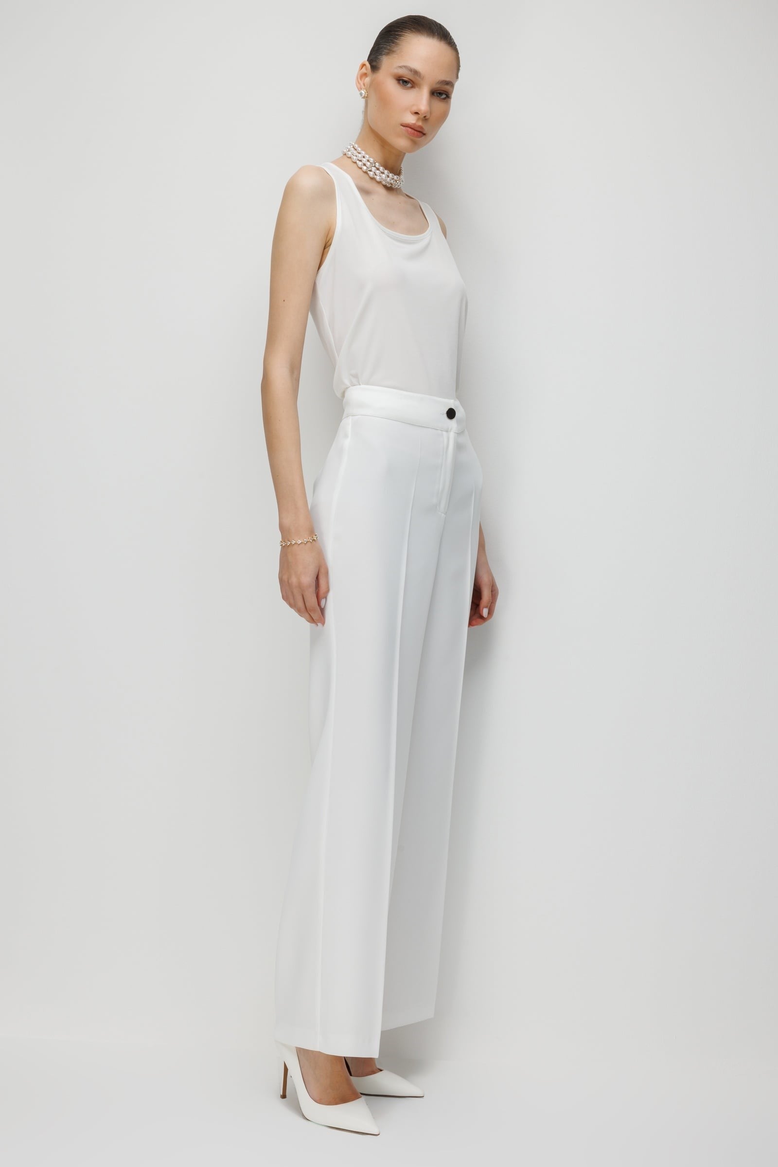 MODA İLGİ Klasik Dokuma Pantolon 45041 Ekru