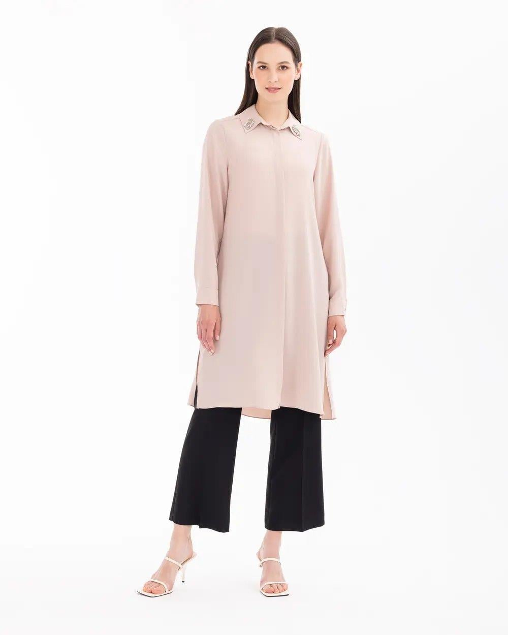 SCL ŞIK TUNİK -211006 Vizon