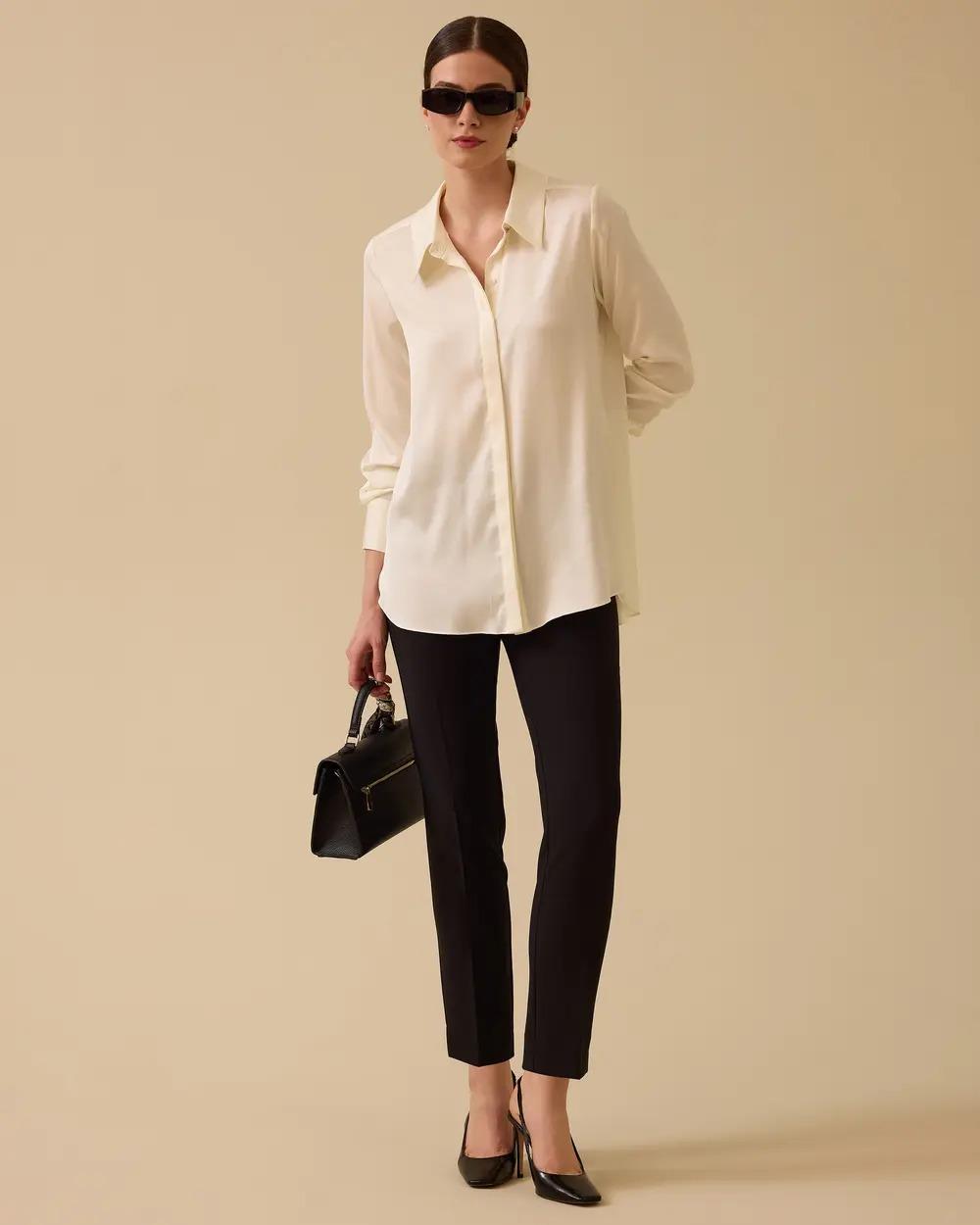 SEÇİL GÖMLEK-251510038 Ekru