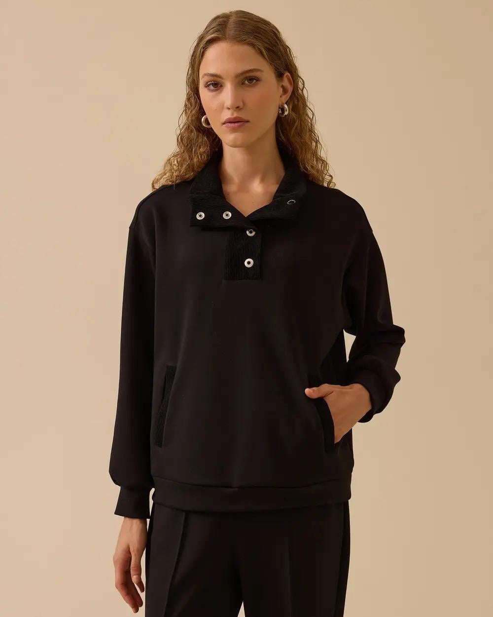 SEÇİL SWEATSHIRT -252310006 Siyah